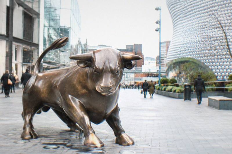 The Bullring bull statue